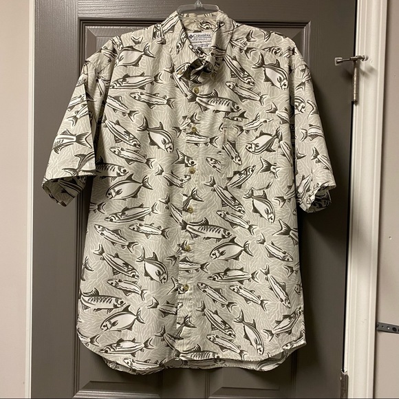 Columbia Other - Columbia Men’s Button Up Shirt Fish Print Large